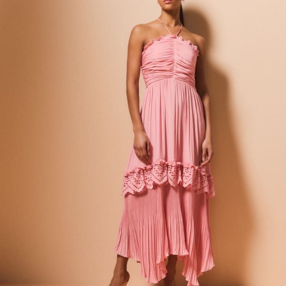 Ramy Brook Pink One Shoulder Sundress NWT